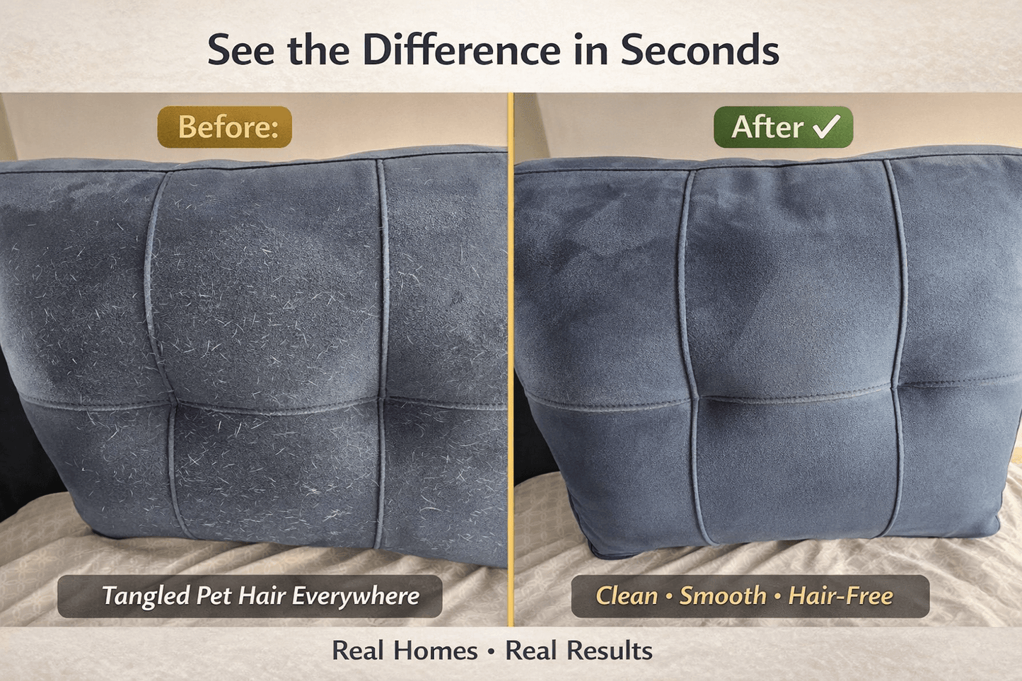 PawTidy™ FurLift Roller — Reusable Pet Hair Removal for Furniture & Clothing