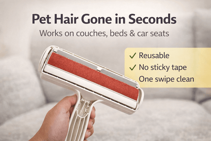 PawTidy™ FurLift Roller — Reusable Pet Hair Removal for Furniture & Clothing